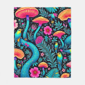 Betoverd bos grillige droom ontwerp fleece deken (Voorkant)