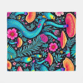 Betoverd bos grillige droom ontwerp fleece deken (Voorkant (Horizontaal))