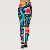 Betoverd bos grillige droom ontwerp leggings (Achterkant)