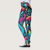 Betoverd bos grillige droom ontwerp leggings (Links)