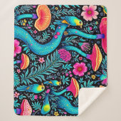 Betoverd bos grillige droom ontwerp sherpa deken (Voorkant)