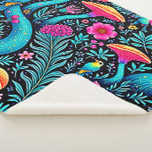 Betoverd bos grillige droom ontwerp sherpa deken (3/4)