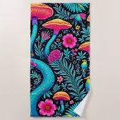 Betoverd bos grillige droom ontwerp strandlaken (Voorkant)