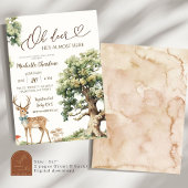 Betoverd bos herten babyshower kaart