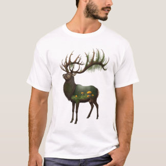 "Betoverd Bos" Herten Grafische T-shirt – Dubbel-B