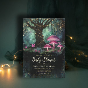 Betoverd Bos Houtachtige Magische Boom Baby Borrel Kaart