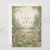 Betoverd Bos Huwelijk Save The Date (Voorkant)