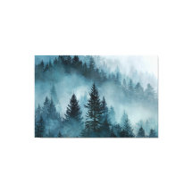 Betoverd bos in het blauw