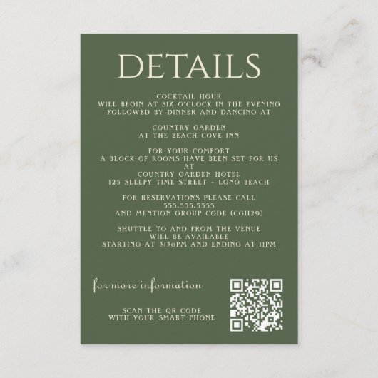  betoverd bos informatiekaartje (Voorkant)