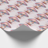 Betoverd bos Iridiscerende paddestoelen Cadeaupapier (Hoek)