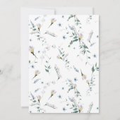 Betoverd bos kleine fee meisje Baby shower Kaart (Achterkant)