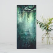 Betoverd Bos Magische Fairy Lights Bruiloft Menu (Staand voorkant)