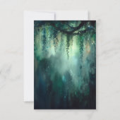 Betoverd Bos Magische Fairy Lights Bruiloft RSVP Kaart (Achterkant)