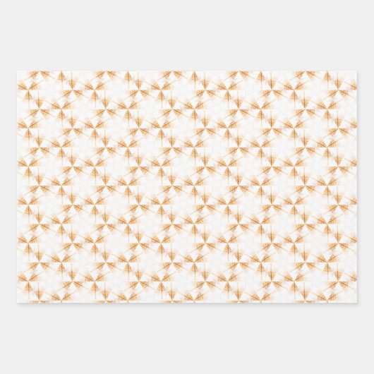 Betoverd Bos Magische Kerstbomen Ontwerp Inpakpapier Vel (Voorkant 2)