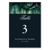 Betoverd Bos Magische Tuin Elegante Bruiloft Kaart (Voorkant)