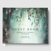Betoverd Bos Magische Wijnstokken Groen Goud Bruil Gastenboek (Voorkant)