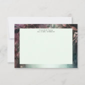 Betoverd Bos Magische Wijnstokken Groene Mauve Bru Bedankkaart (Voorkant)