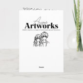 Betoverd Bos Meisjes Verjaardagsfeestje | Kleur Me Kaart (Achterkant)