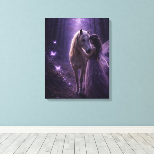 Betoverd bos pad canvas kunst (Insitu (Houten vloer))