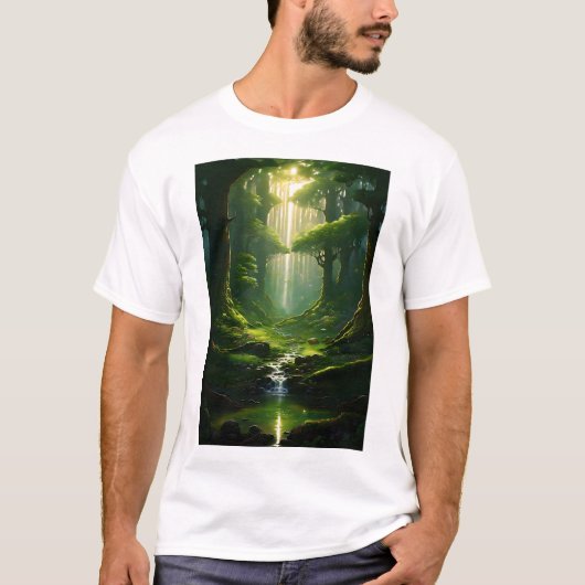Betoverd bos pad t-shirt (Voorkant)