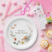 Betoverd bos paddenstoel bruidsdouche papieren bordje (Feest)