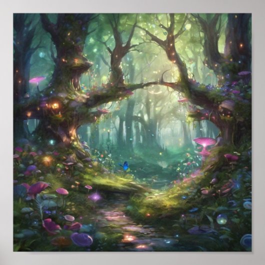 Betoverd Bos Poster (Voorkant)