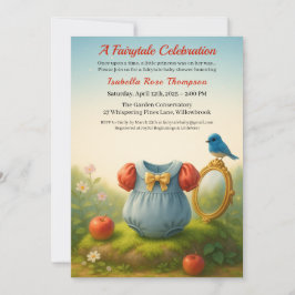 Betoverd Bos Prinses Baby Shower Sprookje Kaart