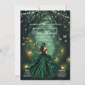 Betoverd bos Quinceañera Kaart (Voorkant)