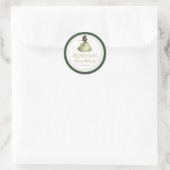 Betoverd bos Quinceanera verjaardag  Ronde Sticker (Tas)