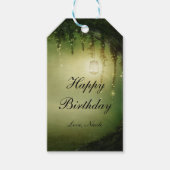 Betoverd bos rustieke elegante bruiloft gunst cadeaulabel (Voorkant)