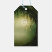 Betoverd bos rustieke elegante bruiloft gunst cadeaulabel (Achterkant)