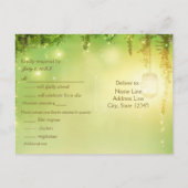 Betoverd Bos Rustieke RSVP Trouw Postkaart Uitnodiging Briefkaart (Achterkant)