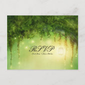 Betoverd Bos Rustieke RSVP Trouw Postkaart Uitnodiging Briefkaart (Voorkant)