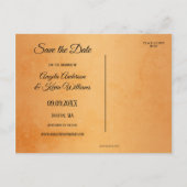 Betoverd bos Save the Date ansichtkaart Aankondigingskaart (Achterkant)