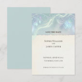 Betoverd bos save-the-datekaart save the date (Voorkant / Achterkant)