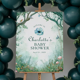 Betoverd Bos Sprookjesbos Baby Borrel Bord Poster