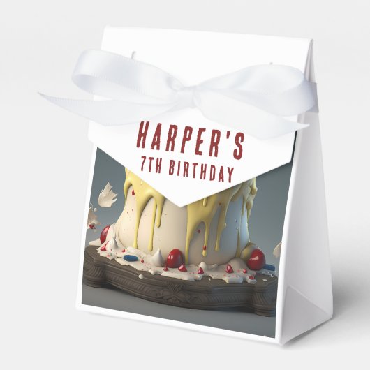 Betoverd bos thema voorkeur dozen met naam bedankdoosjes (Voorkant Zijde)