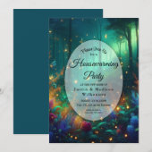 Betoverd bos van stralende juwelen housewarming kaart (Voorkant / Achterkant)