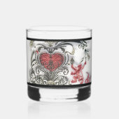 Betoverd bos whisky glas (Achterkant)