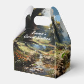 Betoverd Bos Zoet 16 Kikker Konijnen Herten Bedankdoosjes (Achterkant)