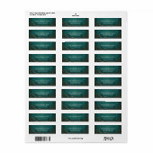 Betoverd bosadres Retour verzendlabel Etiket (Full Sheet)