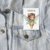 Betoverd bosfee: pastelgroene fee button (Insitu)