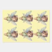 Betoverd bosfee: pastelgroene fee inpakpapier vel (Voorkant 3)