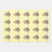 Betoverd bosfee: pastelgroene fee inpakpapier vel (Voorkant)