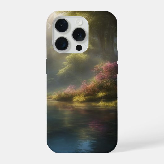 'Betoverd Bosmeer' iPhone 15 Pro Hoesje (Achterkant)