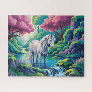Betoverd bospaard legpuzzel