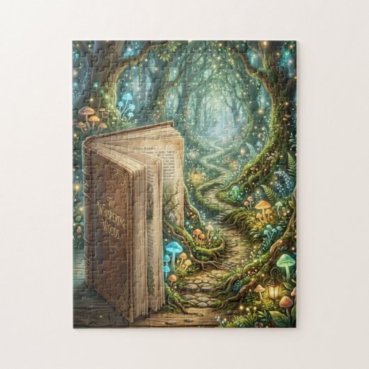 Betoverd bospad legpuzzel (Verticaal)