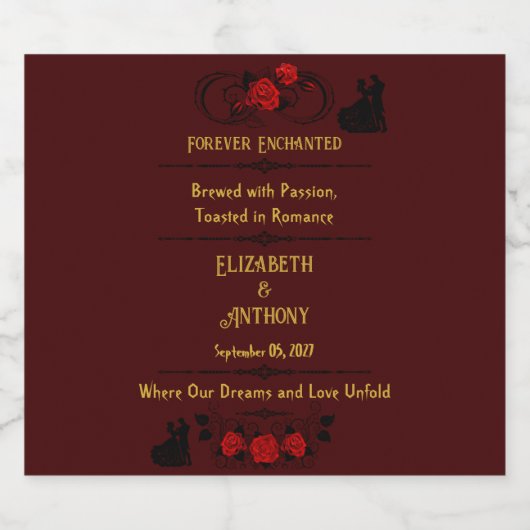 betoverd brouwsel bier etiket (Enkel label)