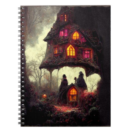 Betoverd donker bos notitieboek (Voorkant)