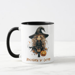 Betoverd door koffie Schattige Heks Halloween Mok